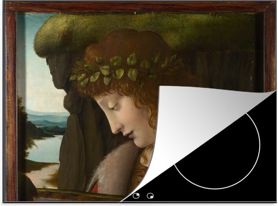 KitchenYeah® Inductie beschermer 71x52 cm - Narcissus - Leonardo da Vinci - Kookplaataccessoires - Afdekplaat voor kookplaat - Inductiebeschermer - Inductiemat - Inductieplaat mat