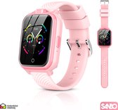 Sanbo® I30 Smartwatch - kinder smartwatch – GPS – 4G – Horloge – Smartwatch Kids – Tracker kind – Roze
