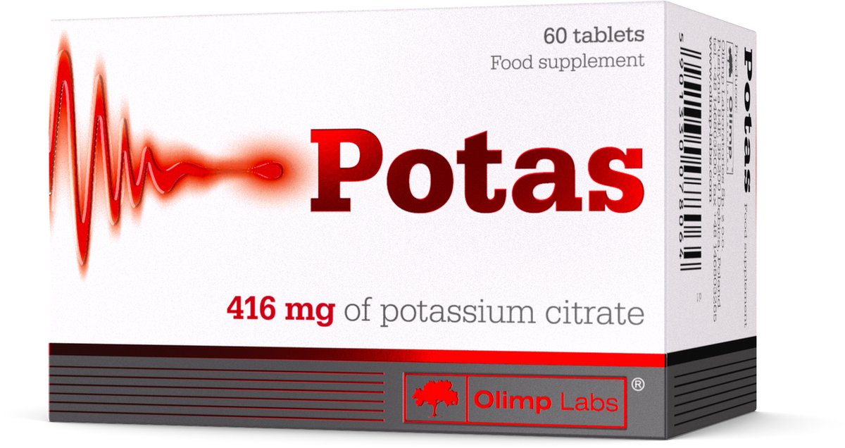 Potas 60 stuks tabletten met kaliumcitraat - Olimp Labs