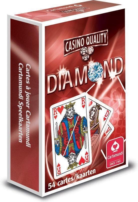 dealer Souvenir Blozend Bridge Diamond Speelkaarten - Franse voorkanten - Blauw / Rood - Casino  Kwaliteit | Games | bol.com