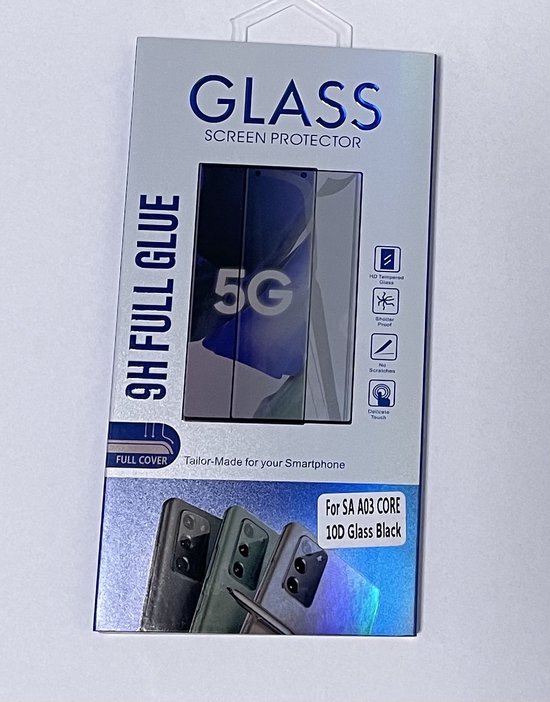 Samsung Galaxy A03 Core Screenprotector Full Cover- Full glue | bol