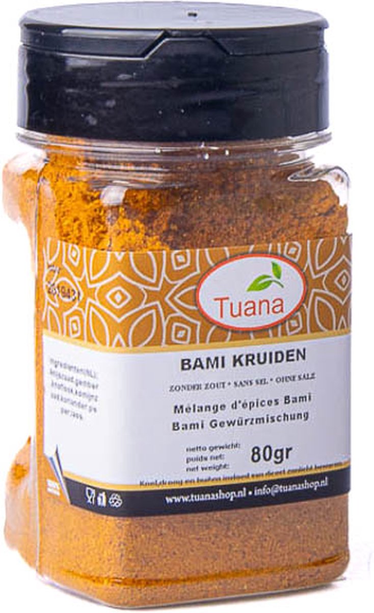 Tuana Kruiden - Bami Kruidenmix - Bakje 50 Gram - Tuanashop - KP0021