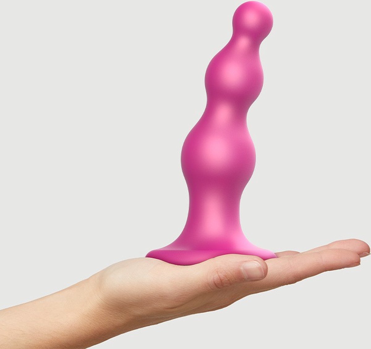 Goedkoopste Strap-On-Me - Dildo Plug Beads - Metallic Roze - Maat M