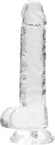Bang It - Dildo met zuignap voor vrouwen - Realistische dildo’s voor mannen - Anaal - 18 cm - Transparant
