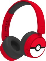 Pokémon Pokéball - Casque Junior Sans Fil - Limiteur de Volume - Microphone - Pliable - Longue Durée de Lecture