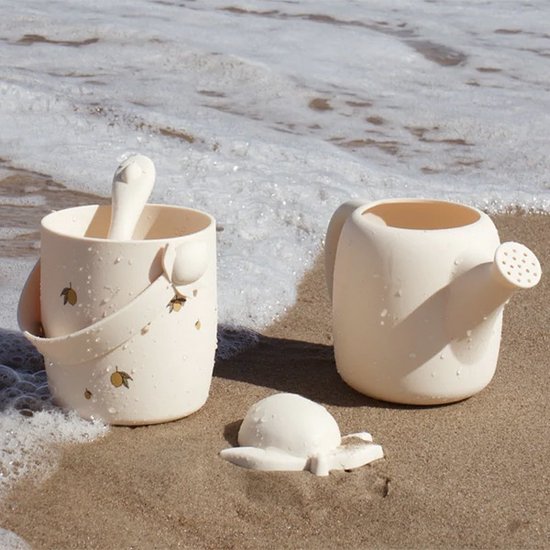 Ensemble de jouets de plage avec pelle à seau en silicone et sable