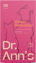 Dr. Ann's Stress Reduction - 30 capsules - Antistressmiddel voor je huisdier - Vuurwerkangst hond/kat - Antistress