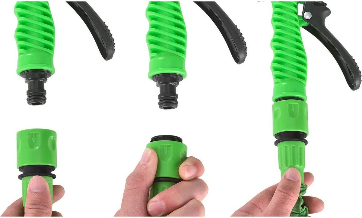 Tuyau D'arrosage Extensible De 15m, Tuyau Arrosage Flexible De 15 M Avec Buse De Pulverisation A 8 Motifs Tuyaux Darrosage Retractable 74634943