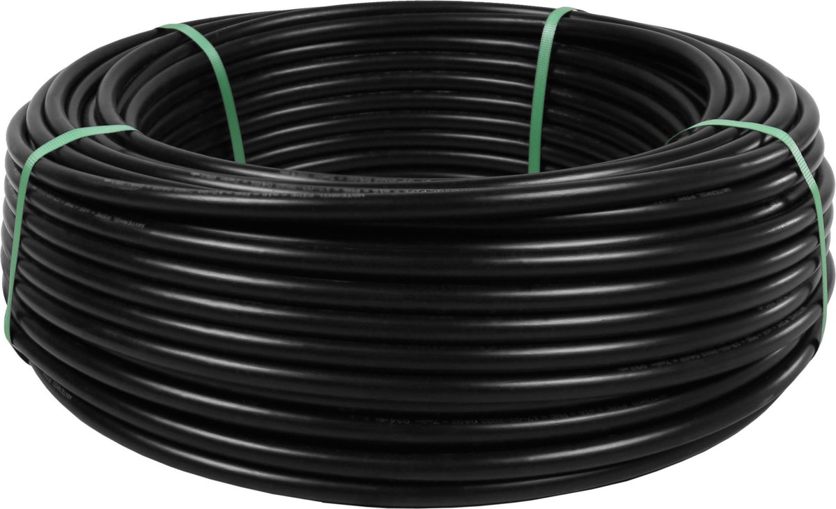 PE Buis 25 Mm 100 M PN6 (6 Bar) - Hoogwaardige Waterleiding Voor Tuinirrigatie, Beregening & Druppelirrigatie - UV-bestendig & Drukbestendig