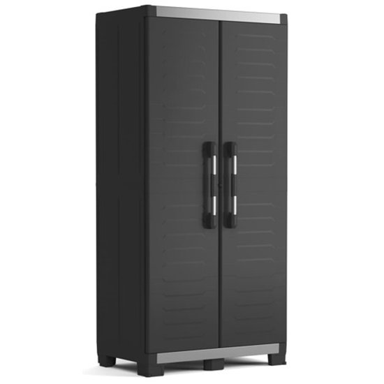 Armoire haute de Garage Keter XL / 3 Planches - 89x54x188 cm - noir