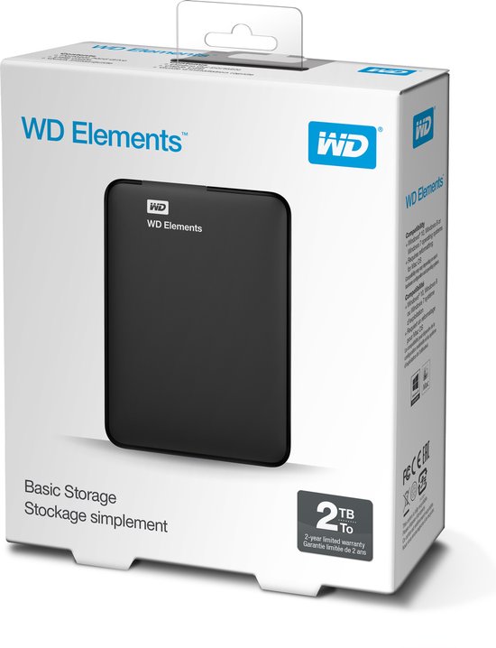 Western Digital Elements Portable - Externe harde schijf - 2TB