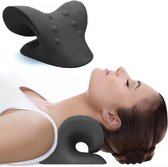 Civière de cou - Oreiller de massage - Oreiller de cou - Nuage de cou - Oreiller de massage Shiatsu - Oreiller - Point de Triggerpoint - Mal de dos - Civière de cou - Zwart