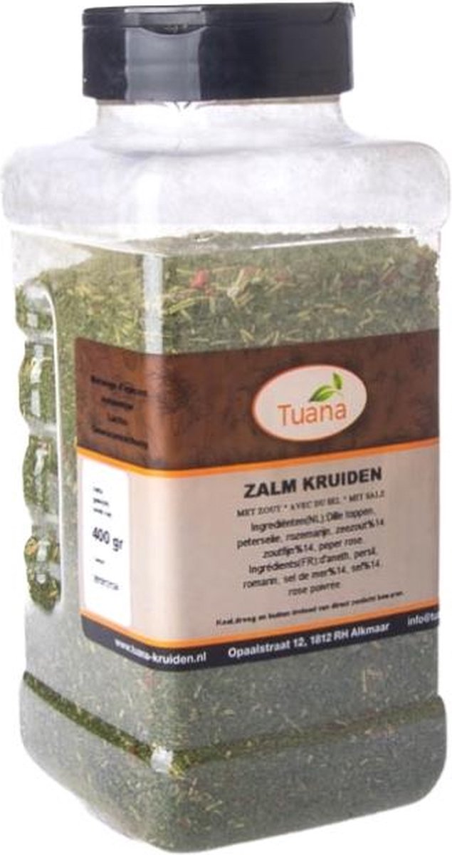 Goedkoopste Tuana Kruiden - Zalm Kruiden - Strooibus 250 Gram - Kruiden Zonder Zout - GP0295