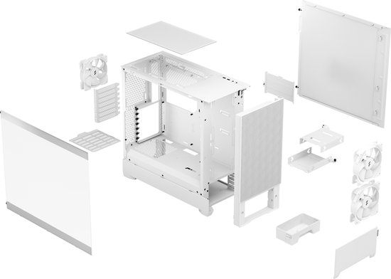ATX Semi-tower Box Fractal Pop Air White - Fractal Design