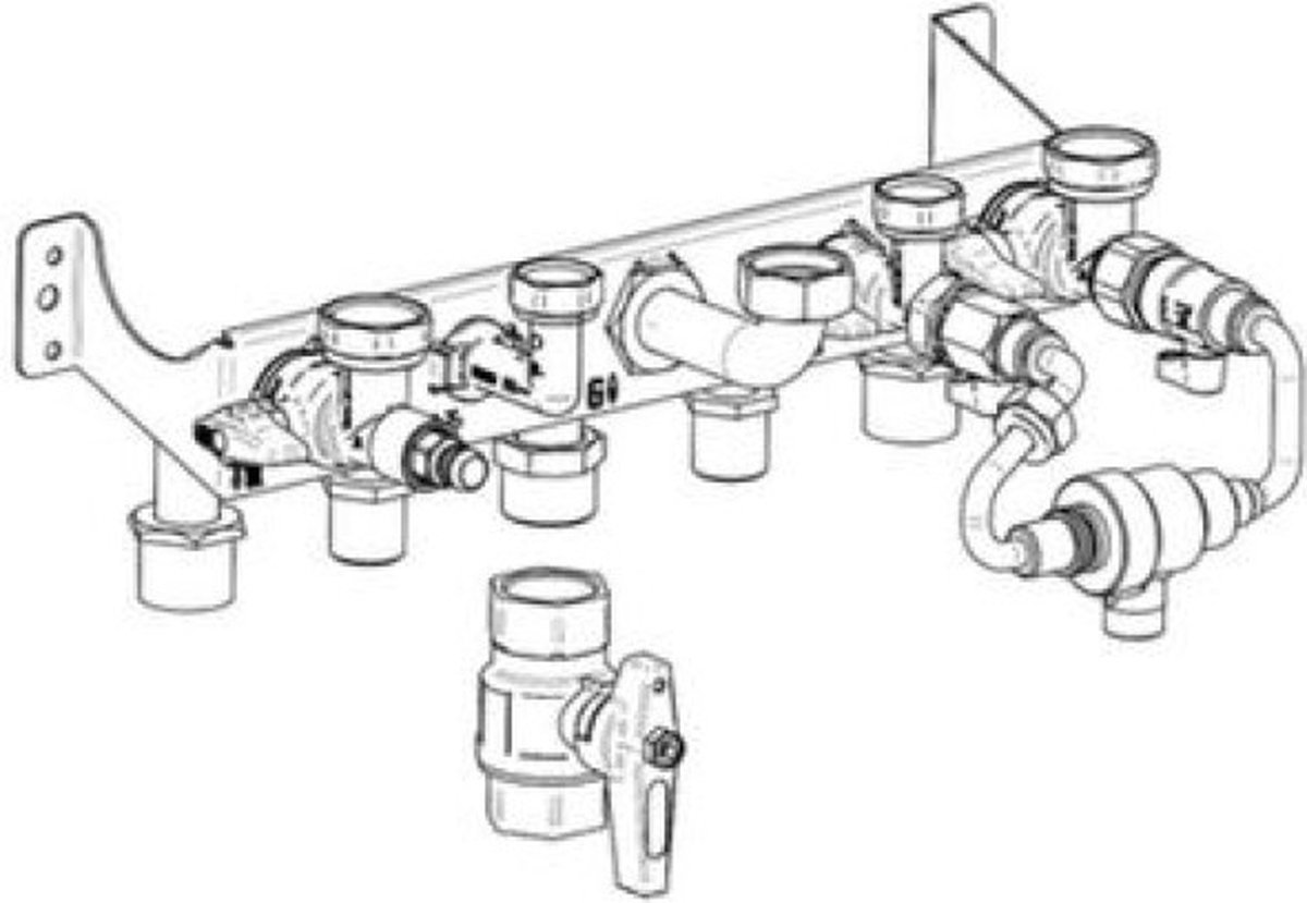 Remeha Hydraulische aansluitset met vulset voor avanta ace