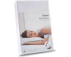 TEMPUR-FIT™ - Matrasbeschermer - Wit – 180 x 210-220 x 25 cm – Waterdicht - Warmte regulerend – Anti-huisstofmijt - Anti-Allergie