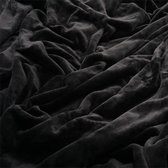 couverture à carreaux polaire chaude douce (avec sieste) belle peluche  plaine noire... | bol.com