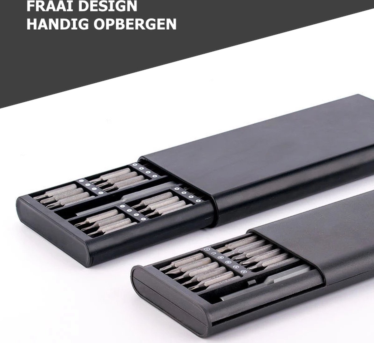 Coffret 101 Tournevis De Précision Magnétiques – Rouge, Support Organisateur Inclus