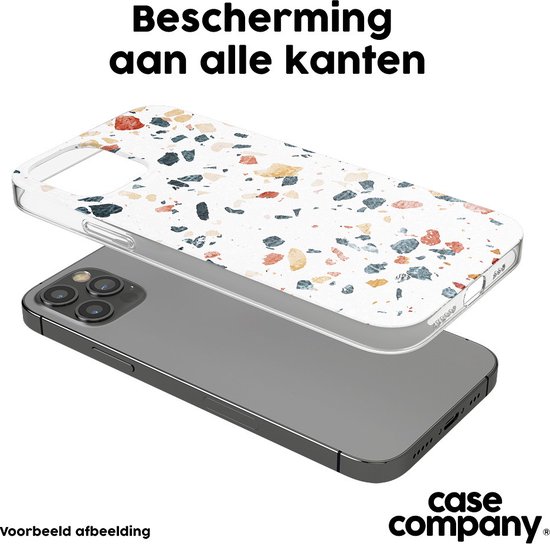 Case Company® - Coque Xiaomi Mi 11 Lite avec Cordon - Terrazzo N°4 - Protection de Téléphone avec Cordon Zwart - Protection des Bords de l'Ecran sur Tous les Côtés et au-dessus de l'Ecran