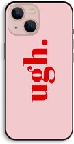 Case Company® - Hoesje geschikt voor iPhone 13 hoesje - Ugh - Biologisch Afbreekbaar Telefoonhoesje - Bescherming alle Kanten en Schermrand