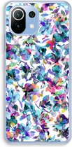 Case Company® - Hoesje geschikt voor Xiaomi Mi 11 Lite hoesje - Hibiscus Flowers - Soft Cover Telefoonhoesje - Bescherming aan alle Kanten en Schermrand