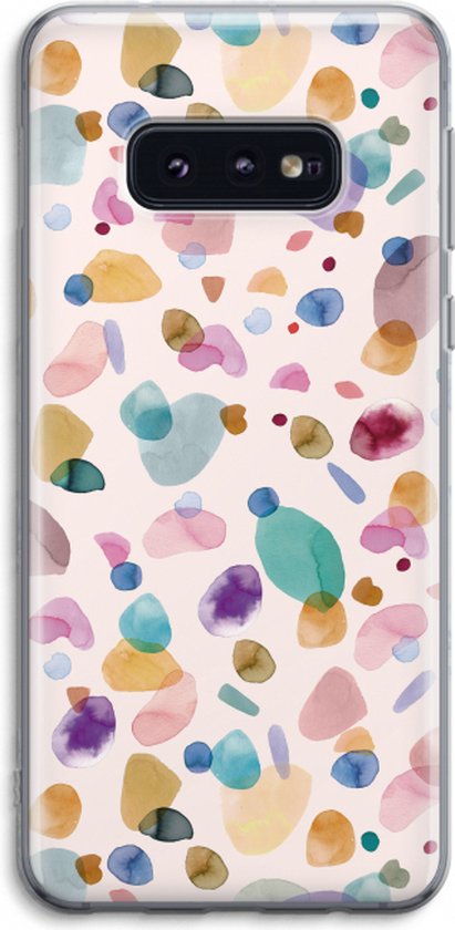 Case Company® - Hoesje geschikt voor Samsung Galaxy S10e hoesje - Terrazzo Memphis - Soft Cover Telefoonhoesje - Bescherming aan alle Kanten en Schermrand