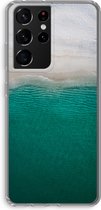 Case Company® - Hoesje geschikt voor Samsung Galaxy S21 Ultra hoesje - Stranded - Soft Cover Telefoonhoesje - Bescherming aan alle Kanten en Schermrand