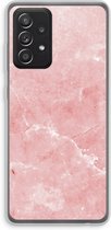 Case Company® - Hoesje geschikt voor Samsung Galaxy A52 hoesje - Roze marmer - Soft Cover Telefoonhoesje - Bescherming aan alle Kanten en Schermrand