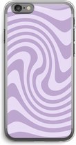 Case Company® - Hoesje geschikt voor iPhone 6 PLUS / 6S PLUS hoesje - Swirl Paars - Soft Cover Telefoonhoesje - Bescherming aan alle Kanten en Schermrand