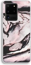 Case Company® - Hoesje geschikt voor Samsung Galaxy S20 Ultra hoesje - Roze stroom - Soft Cover Telefoonhoesje - Bescherming aan alle Kanten en Schermrand