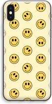 Case Company® - Hoesje geschikt voor iPhone XS Max hoesje - Smiley N°2 - Soft Cover Telefoonhoesje - Bescherming aan alle Kanten en Schermrand