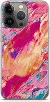 Case Company® - Hoesje geschikt voor iPhone 13 Pro hoesje - Pastel Echoes - Soft Cover Telefoonhoesje - Bescherming aan alle Kanten en Schermrand