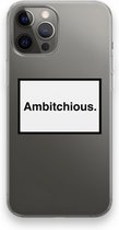 Case Company® - Hoesje geschikt voor iPhone 12 Pro Max hoesje - Ambitchious - Soft Cover Telefoonhoesje - Bescherming aan alle Kanten en Schermrand