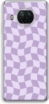 Case Company® - Hoesje geschikt voor Xiaomi Mi 10T Lite hoesje - Grid Paars - Soft Cover Telefoonhoesje - Bescherming aan alle Kanten en Schermrand