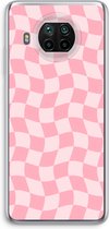 Case Company® - Hoesje geschikt voor Xiaomi Mi 10T Lite hoesje - Grid Roos - Soft Cover Telefoonhoesje - Bescherming aan alle Kanten en Schermrand