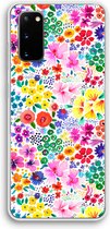Case Company® - Hoesje geschikt voor Samsung Galaxy S20 hoesje - Little Flowers - Soft Cover Telefoonhoesje - Bescherming aan alle Kanten en Schermrand