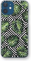 Case Company® - Hoesje geschikt voor iPhone 12 hoesje - Geometrische jungle - Soft Cover Telefoonhoesje - Bescherming aan alle Kanten en Schermrand