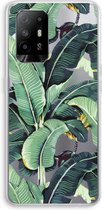 Case Company® - Hoesje geschikt voor Oppo A94 5G hoesje - Bananenbladeren - Soft Cover Telefoonhoesje - Bescherming aan alle Kanten en Schermrand