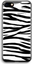 Case Company® - Hoesje geschikt voor iPhone SE 2020 hoesje - Zebra pattern - Soft Cover Telefoonhoesje - Bescherming aan alle Kanten en Schermrand
