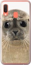 Coque Samsung Galaxy A20e - Garçons - Phoque - Grands yeux - Enfants - Garçons - Filles - Coque de téléphone en Siliconen