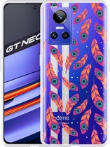 Realme GT Neo 3 Hoesje Feather Art - Designed by Cazy