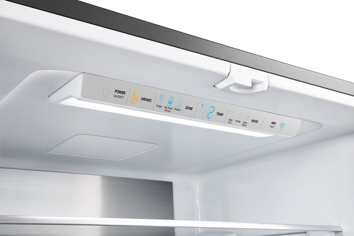 Hisense RF540N4SBI2 - Amerikaanse koelkast - RVS - French door - Inhoud 302 liter - SuperCool - MetalCooling — afbeelding 3