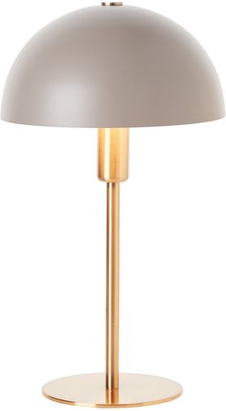 Brillant | Lillian tafellamp goud/mat taupe | 1x D45, E14, 28W, geschikt voor druppellampen (niet inbegrepen)