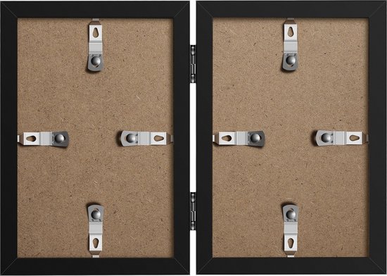 Cadre photo - Henzo - Piano Double Swing - Cadre collage pour 2 photos - Format photo 10x15 cm - Zwart