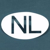 Topgear NL Sticker - Wit Zwart Origineel - Waterproof en UV-bestendig