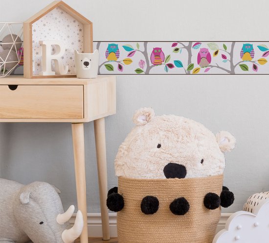 AS Creation Only Borders 11 - OWL WALLPAPER BORDER - multicolore - autocollant