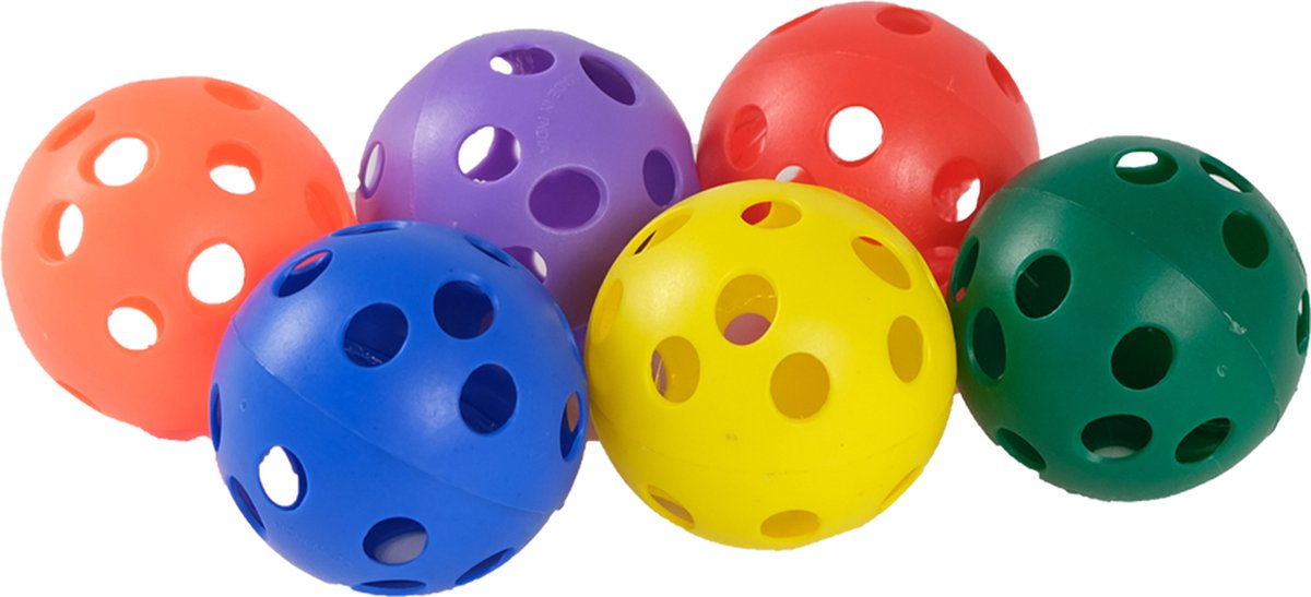 MDsport - Gatenbal gekleurd - 7 cm - Set van 6