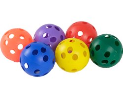 MDsport - Gatenbal gekleurd - 7 cm - Set van 6
