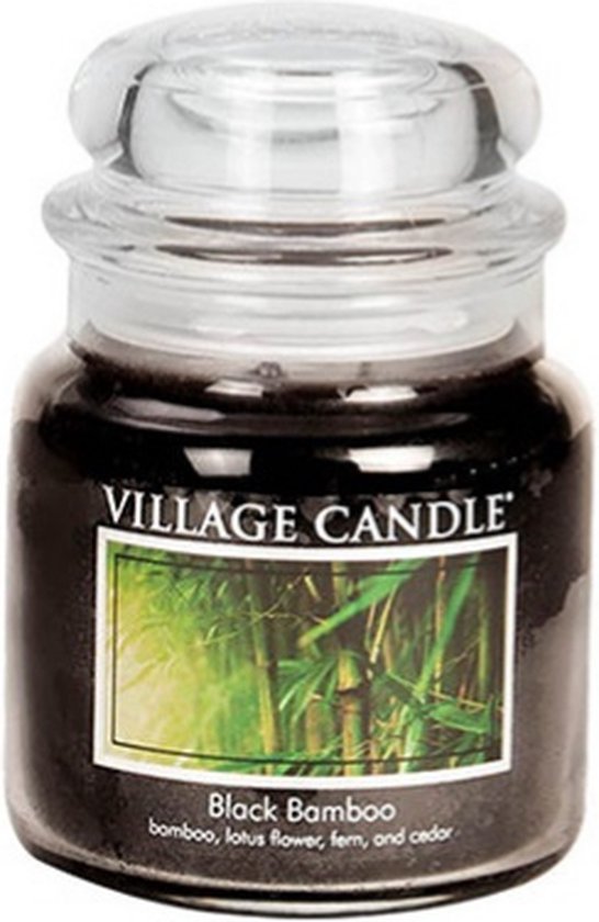 Village Candle Medium Jar Black Bamboo