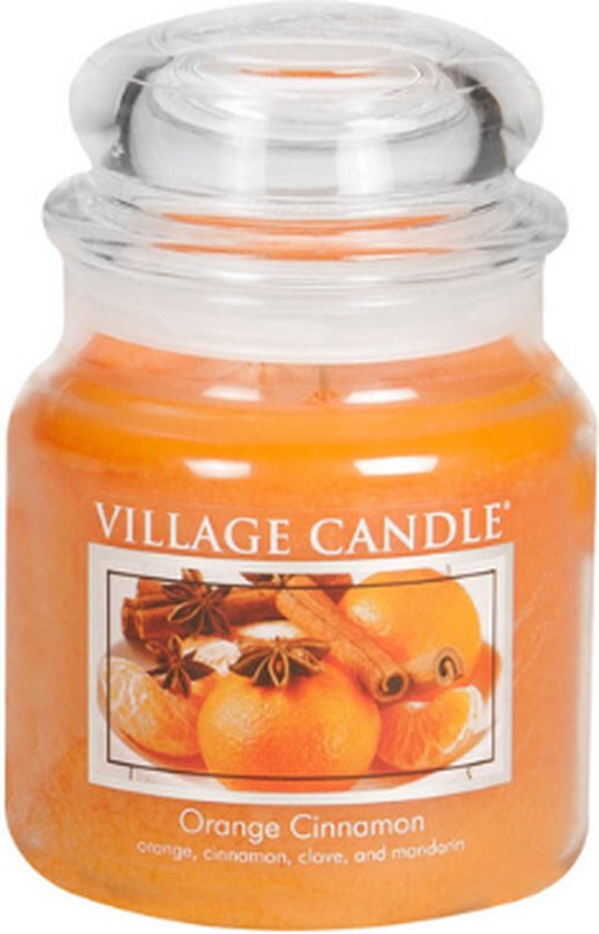 Village Candle Medium Pot Orange Cannelle